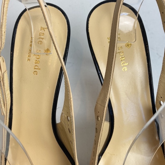 Kate Spade Two-toned Monica Slingback Heels 8.5 Patent Leather Feminine Preppy - Picture 11 of 16